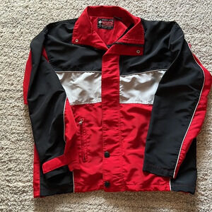 Vintage vangelis sportswear jacket. Black/gray/red. Men’s M. EUC.